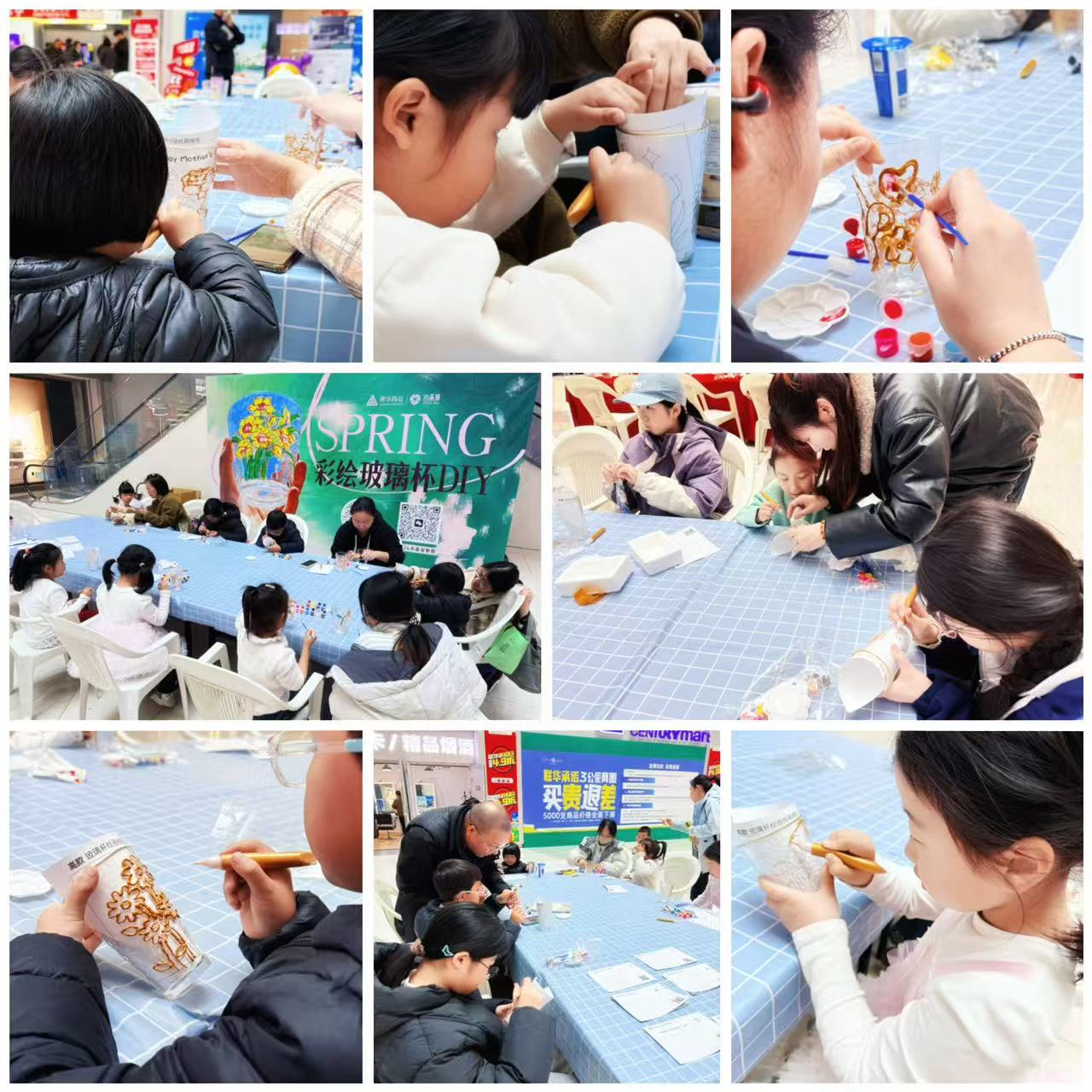 春日绘新意，，，，，，，杯间藏春光 ——水晶城彩绘玻璃杯 DIY 运动圆满落幕