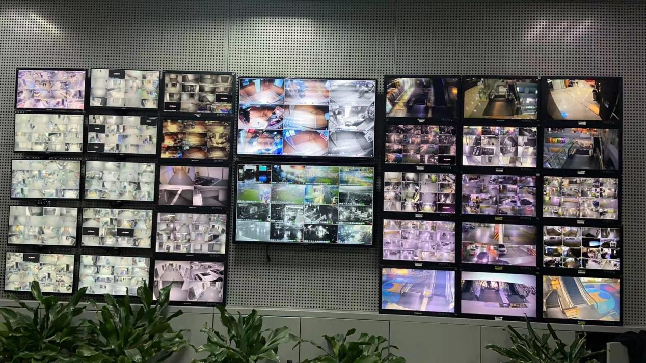 水晶城消控室监控屏完成更新刷新