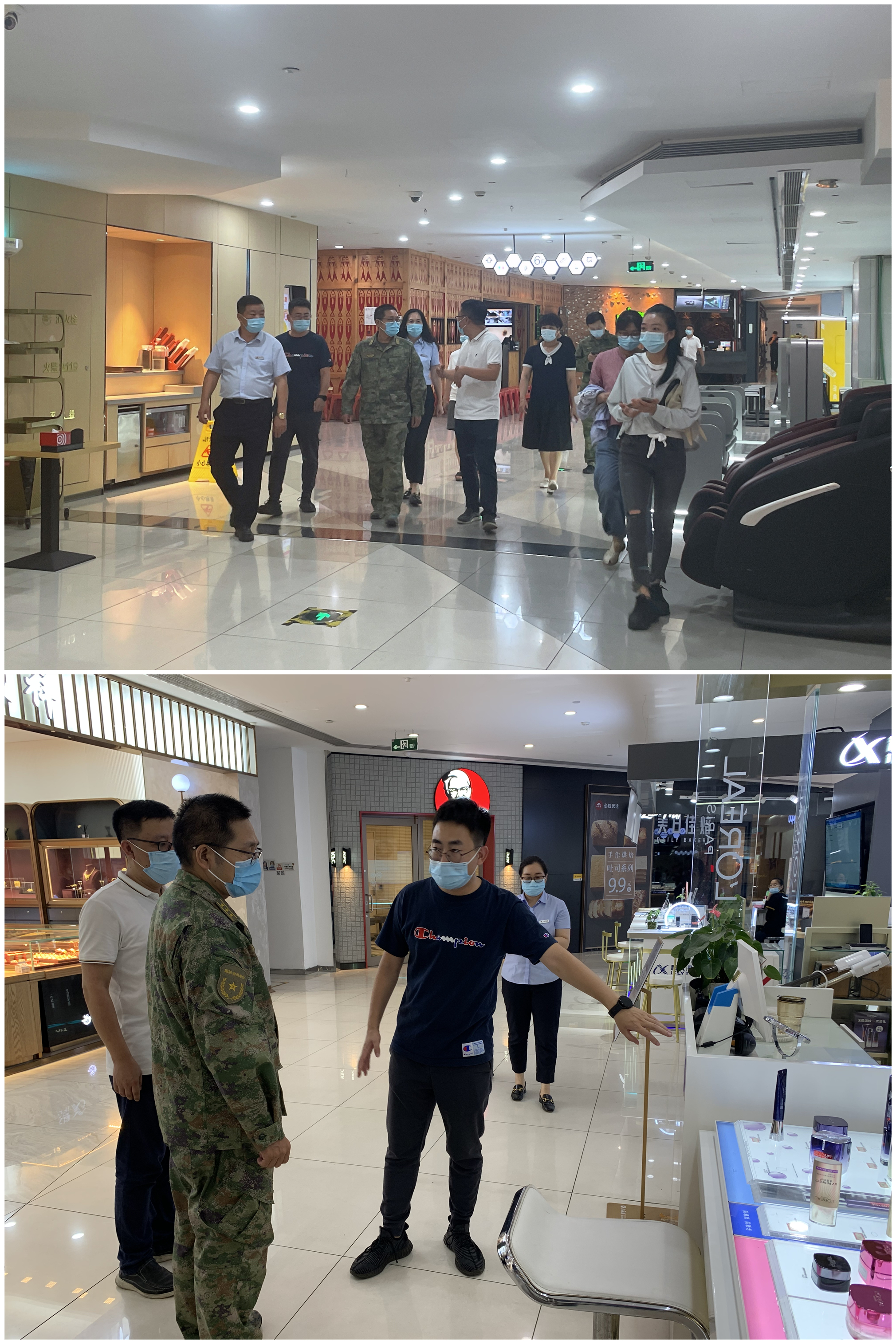 拱墅区委常委潜友华莅临水晶城检查文明迎检事情